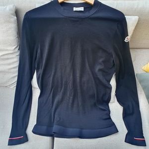 Moncler virgin wool shirt, size M, black